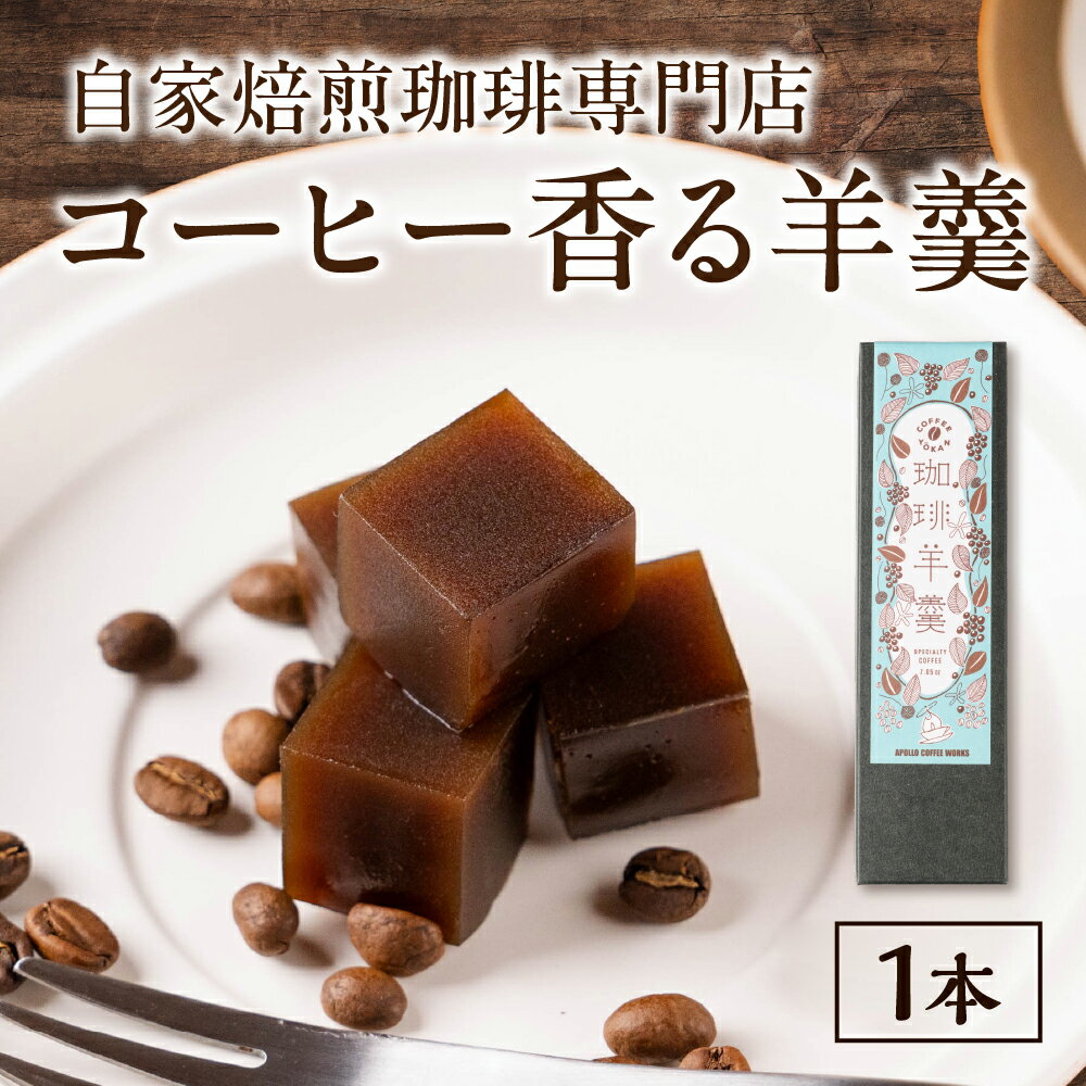 【ふるさと納税】珈琲羊羹 200g コーヒー羊羹 羊羹 ようかん コーヒー 珈琲 coffee 焙煎 自家焙煎 あんこ 餡子 菓子 和菓子 スイーツ 大人スイーツ 洋菓子 ギフト プレゼント 贈り物 贈答 5000円 アポロコーヒーワークス 愛知県 豊橋市