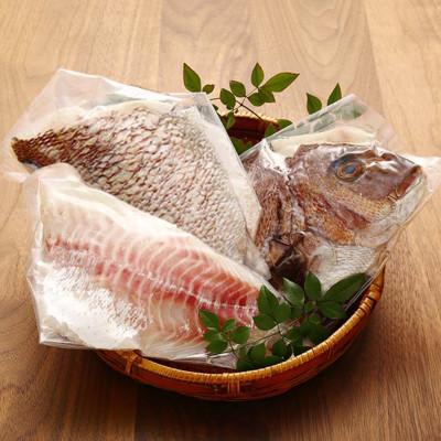 ふるさと納税 南伊勢町 驚く甘さ!ジューシーなブランド真鯛【3枚おろし・食べ比べ<皮なし・皮あり半身ずつ>】