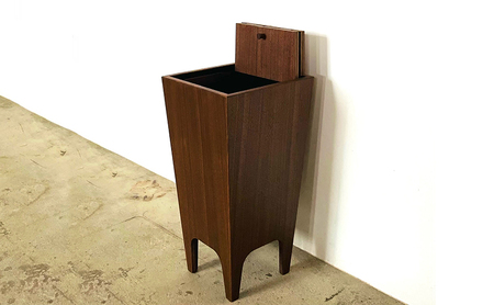 ダストボックス ウォールナット ゴミ箱 ごみ箱 家具 木製 デザイン オリジナル 兵庫県 小野市