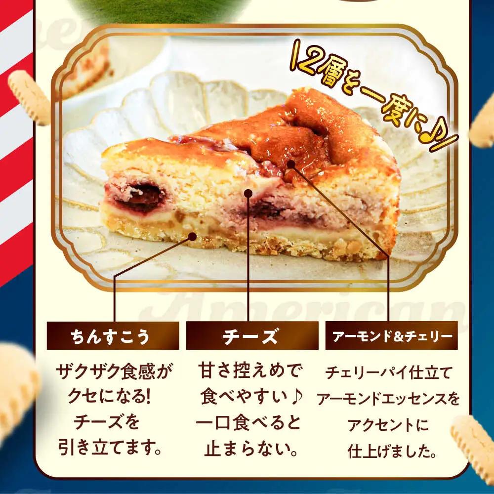 チーズケーキ 『アメリカンダークチェリー』Lホール (18cm / 650g) BCBR007 ケーキ