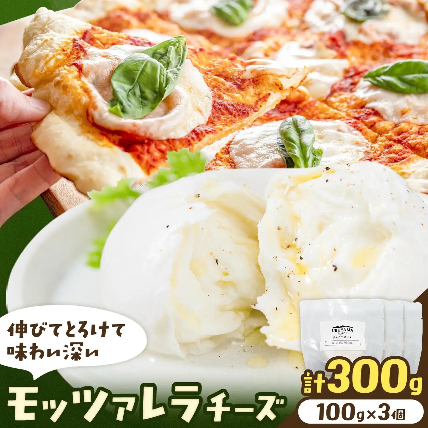モッツァレラチーズ 3個 計300g 株式会社UBUYAMAPLACE《30日以内に出荷予定(土日祝除く)》