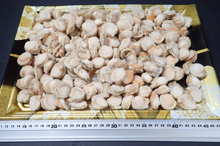 根室海鮮市場＜直送＞生食用ボイル済ベビーほたて800g(80～160玉) G-28036