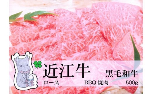 【冷凍・日時指定可能】実生庵の黒毛和牛近江牛【霜降り】BBQ焼肉用500gMS576