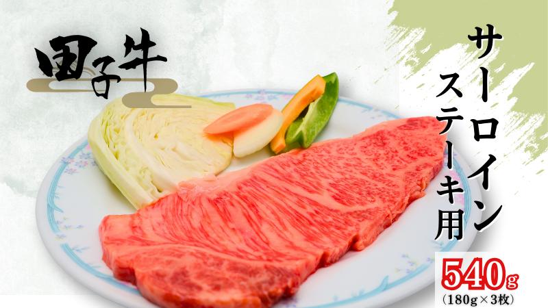 
            田子牛 サーロインステーキ用180g×3枚
          