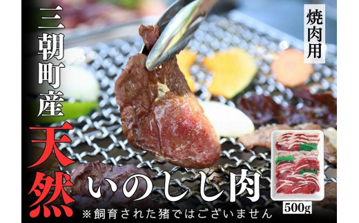 
猪肉 三朝町産 焼肉用 ミックス スライス 500g
