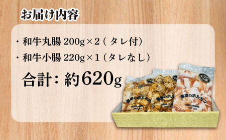 スタミナセットA　（和牛丸腸・小腸）計620g 日田市 / 福地のうなるホルモン[ARAY003]