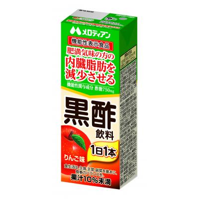 ふるさと納税 八尾市 黒酢飲料200mlりんご味(機能性表示食品)24本(A139)