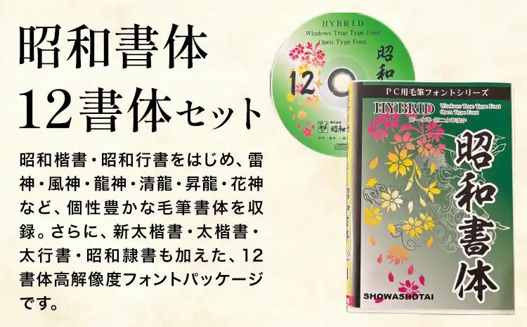 高解像度書体 昭和書体12書体セット 《30日以内に出荷予定(土日祝除く)》
