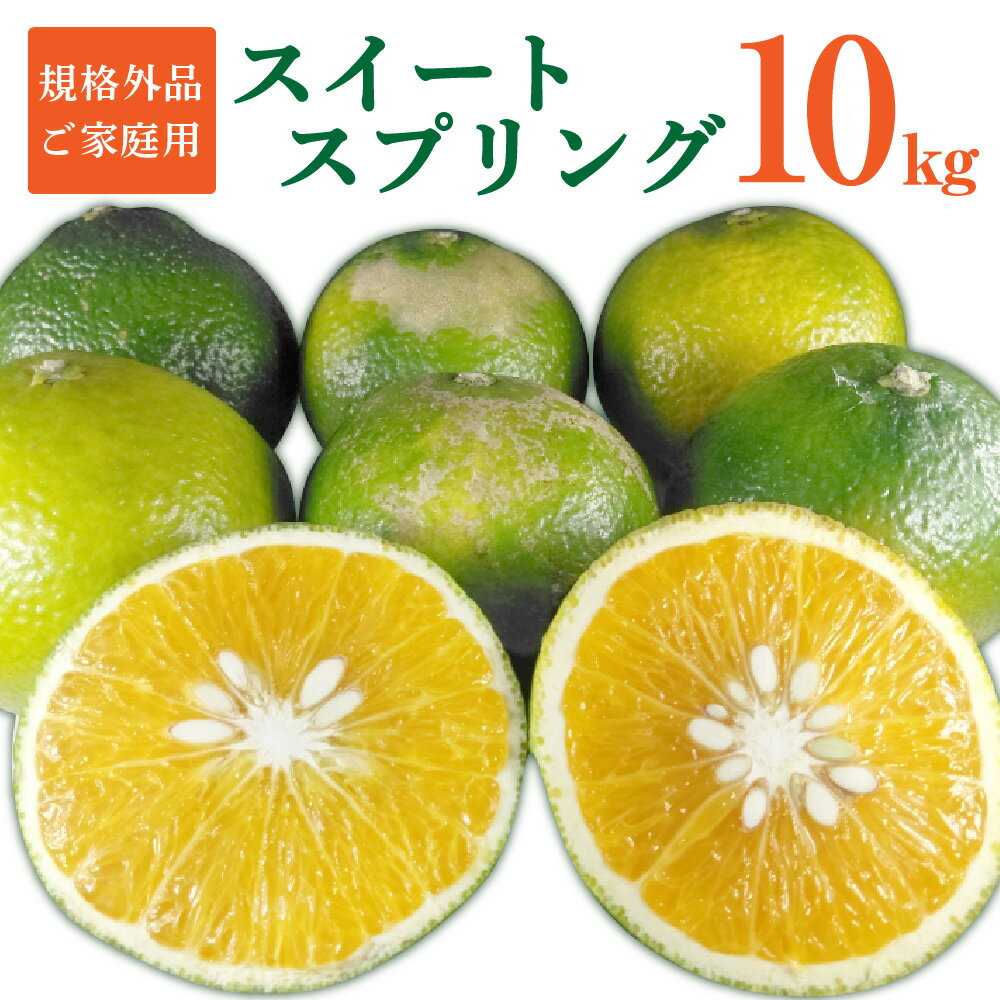 【ふるさと納税】＜ R8年熊本地震復興支援 ＞ 【規格外品】スイートスプリング ご家庭用 10kg サイズ不選別 訳あり みかん フルーツ 果物 柑橘 熊本県産 九州産 送料無料 【2027年1月上旬～2月下旬迄発送予定】