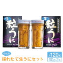 【ふるさと納税】採れたて生うに 60g×2本 《壱岐市》【本尾海産】[JAR003] 生うに ウニ うに 雲丹 海産物 海鮮 ご飯のお供 ごはんのおとも 瓶詰 瓶 22000 22000円 2万円 冷凍配送