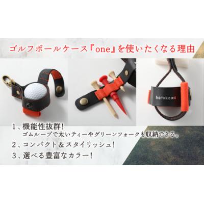 ふるさと納税 大野市 【10色(コンビ)から選べる】ゴルフボールケース”one”【ホワイトベース・イエロー】 |  | 01