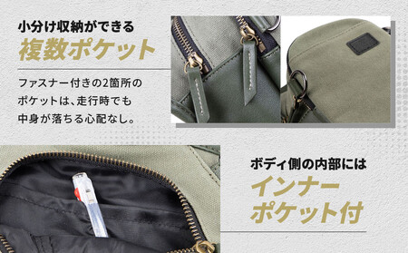 【デグナー】チョークバッグ[W-116A]【カーキ】［ 京都 八王子 バイク バッグ 鞄 かばん 人気 おすすめ 革 レザー ツーリング ライダー ファッション ブランド メーカー ギア パーツ ］ 