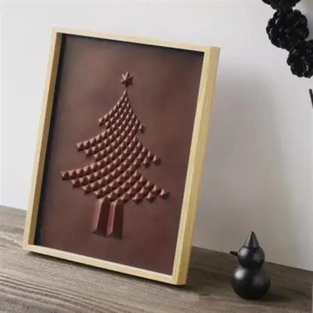 colm ツリー ブラック「本革を立体成型してつくったクリスマスツリー」_雑貨   _【1585531】