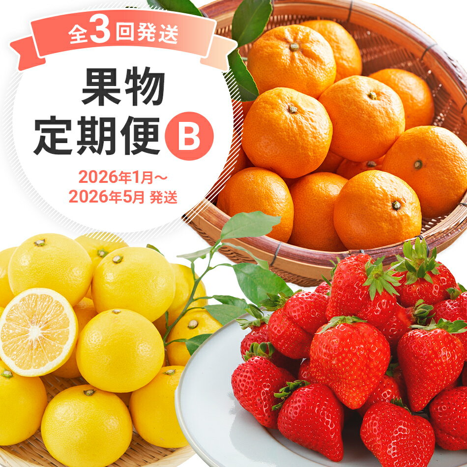 【ふるさと納税】定期便 果物定期便B 3回発送 みかん 博多あまおう ニューサマーオレンジ 日向夏 定期発送 果物 くだもの フルーツ 柑橘 イチゴ 送料無料 【2026年1月〜5月まで計3回お届け】