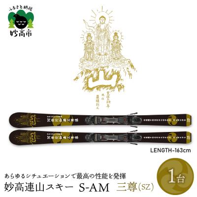ふるさと納税 妙高市 妙高連山スキー S-AM　L163cm 三尊(SZ)