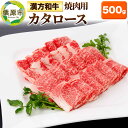 【ふるさと納税】漢方和牛カタロース 焼肉用 500g