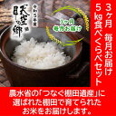 【ふるさと納税】★令和5年産★農林水産省の「つなぐ棚田遺産」に選ばれた棚田で育てられた 棚田米土佐天空の郷　5kg食べくらべセット定期便 毎月お届け 全3回　【定期便・ お米 ヒノヒカリ 米 食べくらべ 大粒 もちもち 】