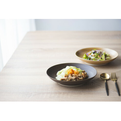 有田焼 Koselig-arita multi plate ダークブラウン 2枚組 器 プレート セット 食器 皿 北欧 プレート モダン プレート マルチプレート パスタ プレート カレー皿 プレー