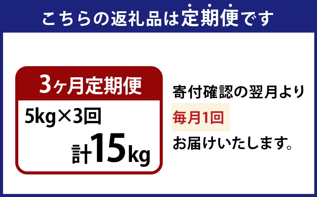 【3ヶ月定期便】 【令和6年産】 茨城県産 こしひかり 精米5kg （茨城県共通返礼品・常陸太田市産）