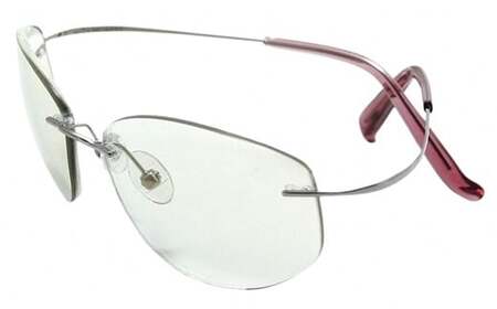 めがねのまちさばえ”より～優しい包まれる安心感『オールタイムサングラス（ チタン／チタンＦ）』女性用　クリア