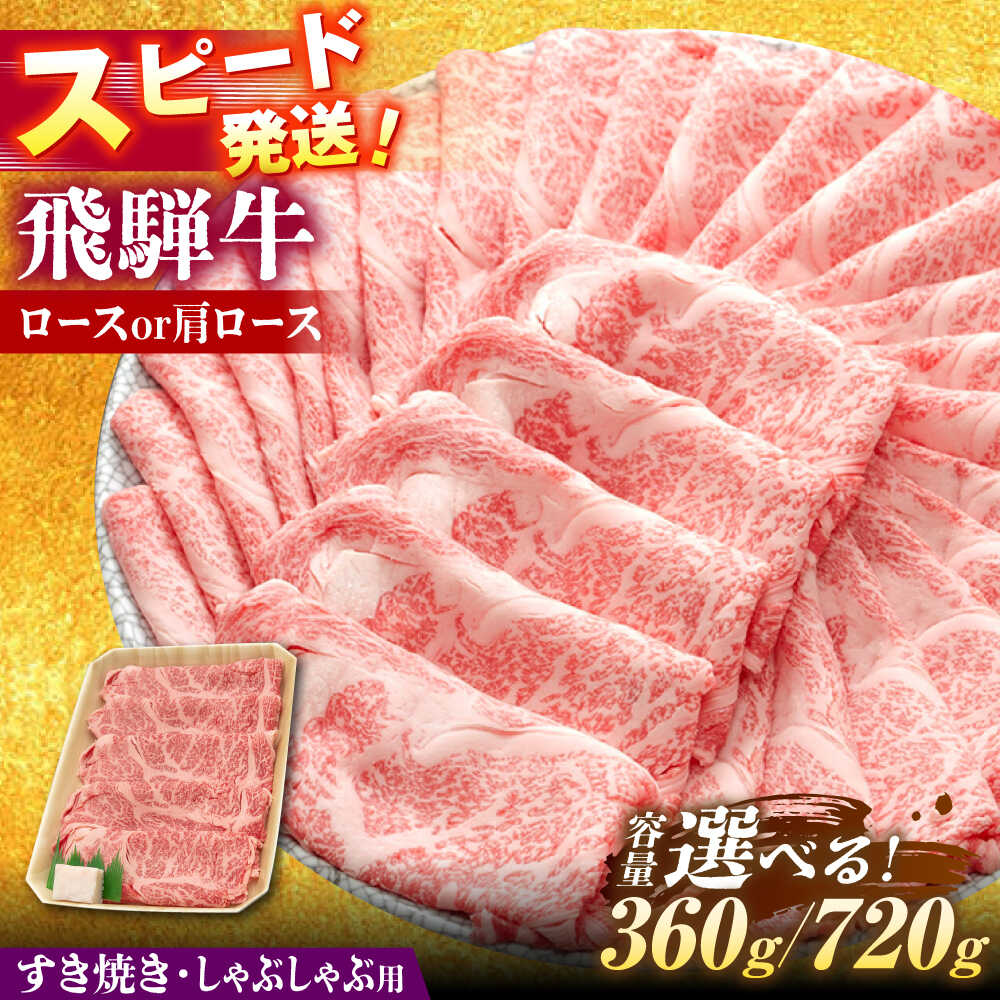 【ふるさと納税】【選べる容量】 飛騨牛 すき焼き しゃぶしゃぶ 両用 ロース 肩ロース 瑞浪市 / 養老ミート 冷凍 赤身 和牛 ギフト[AZDB003]
