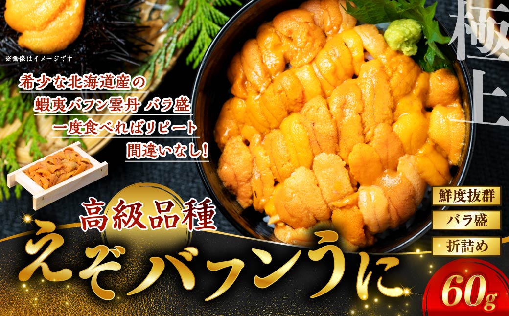 【鮮度抜群！極上生ウニ】生うに折60g ふるさと納税 うに _F4F-3207