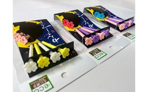 ②	ロングティー、サクラとクローバーです。新色も加わってより可憐に華やかに