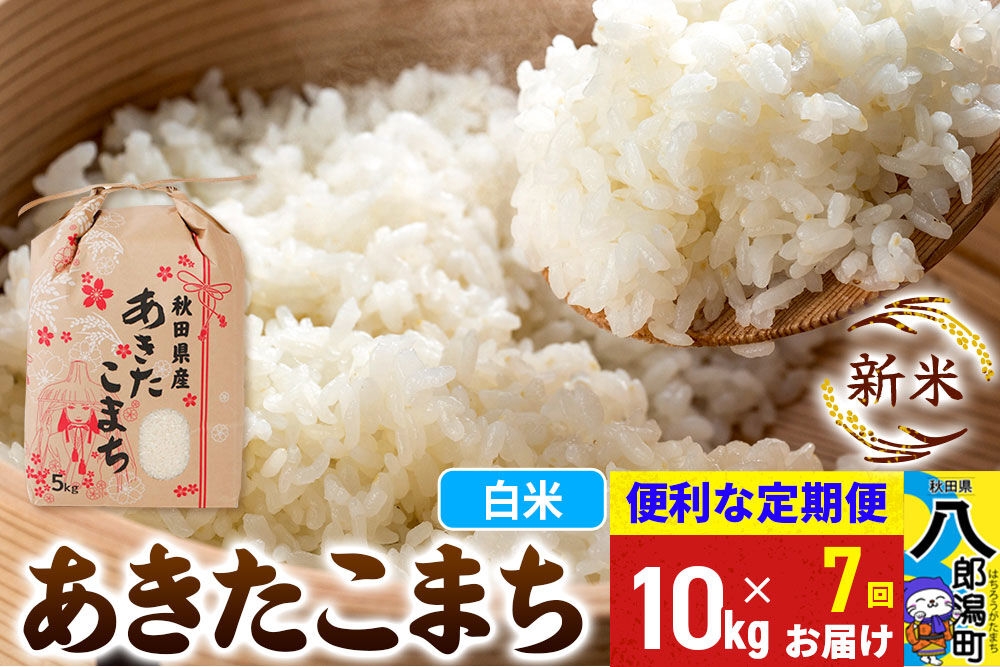 
                  《新米》《定期便7ヶ月》あきたこまち 10kg【白米】 令和8年産 秋田県産 こまちライン [新米 こまちライン あきたこまち ブランド米 お米 白米 精米 無洗米 米どころ 秋田 秋田県産]
                