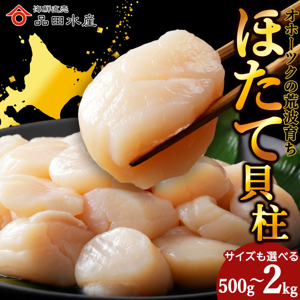【ふるさと納税】ホタテ 選べる500g〜2kg 選べるサイズ 4S・特（不揃い） お取り寄せ 刺身 ホタテ 玉冷 刺身用 ほたて 帆立 貝柱 冷凍 海鮮 食品 返礼品 北海道 浜頓別