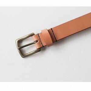 【minca】栃木レザーの希少な「ハーネスレザー」使用の贅沢な1枚革のレザーベルト/タン(生成)/幅30mm　HL-B01/TAN【36インチ 91.5cm】