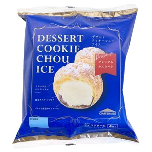 【期間限定】【シャトレーゼ】大人の贅沢デザート DESSERTクッキーシューアイス〈３種24個入〉