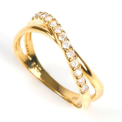 ふるさと納税 大月市 ピンキー　クロスラインダイヤリング0.13CT　R3995DI-Y#9 |  | 01