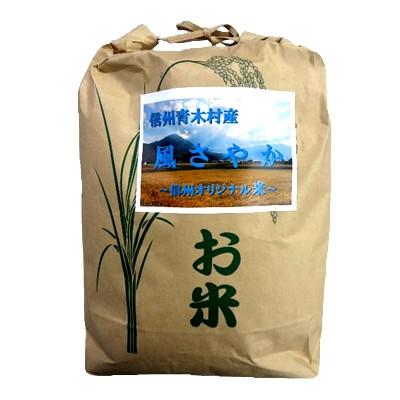 ふるさと納税 青木村 【令和7年産】青木村産お米　風さやか(白米)10kg<長野県オリジナル米>