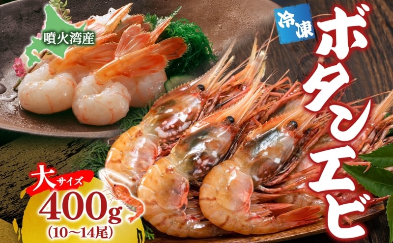 
            北海道 噴火湾産 冷凍ボタンエビ 大サイズ 400g 10～14尾 ボタンエビ エビ えび 海老 北海道産 旬 ぼたんえび 刺身 牡丹海老 海鮮 魚介 甲殻類 味噌汁 鍋 海鮮丼 冷凍 洞爺湖町
          