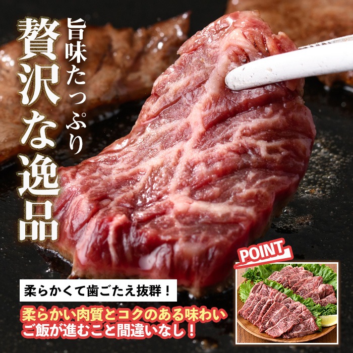 No.831 ＜数量限定＞鹿児島県産黒毛和牛焼肉セット(合計400g・ハラミ焼肉200g×1P、サガリ焼肉200g×1P)【カミチク】