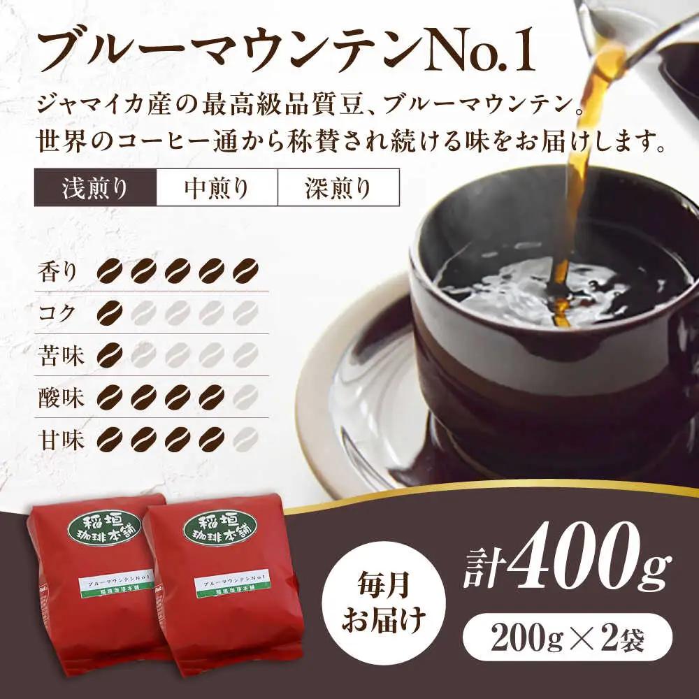 【全12回定期便】ブルーマウンテン NO.1 コーヒー 浅煎り VAS151 珈琲 コーヒー