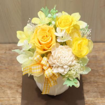 ふるさと納税 ふじみ野市 花のんオリジナル　プリザーブドフラワー(イエロー・オレンジ系)