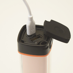 AG43　防水 LED チャージャー / ピンク （2500ｍAh）【 モバイルバッテリー 照明 防水 防災 災害 アウトドア レジャー 蓄電機 充電器 】