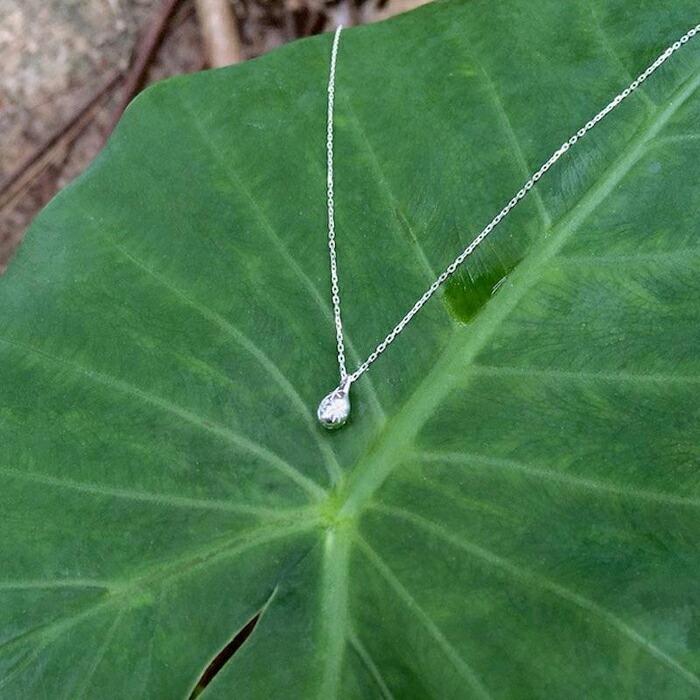 【ふるさと納税】雨上がり ー雫ー（ネックレス）【受注制作】