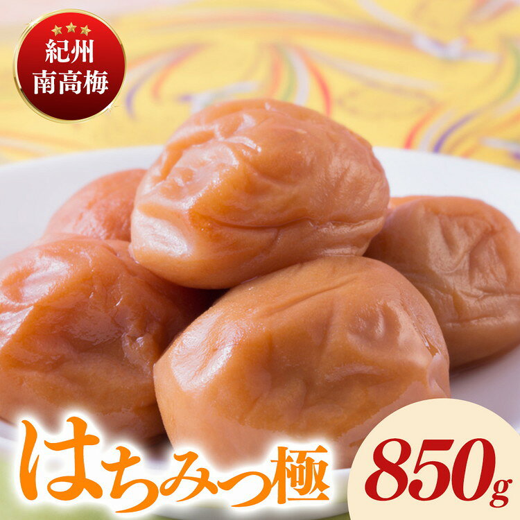 【ふるさと納税】紀州南高梅はちみつ極塩分約6％（850g）