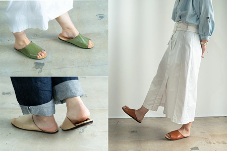 Made in Japanの高品質　ルームシューズの理想形。天然素材、静音性、高反発クッションで足にやさしい、 コルクでむれにくい、来客時も合成皮革とシンプルカラーのデザインで、さりげないセンスを！ 