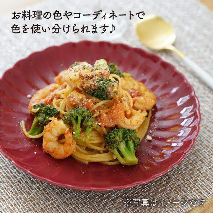 【波佐見焼】花しのぎ ペア 大皿 (藍・紅) 食器 皿 【団陶器】 [PB48] 波佐見焼