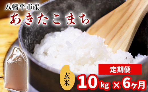 新米 《先行予約》【令和8年産】 あきたこまち 玄米 10kg （5kg×2袋） × 6ヶ月定期便 《2026年11月より順次発送開始予定》 ／ 中沢農産 米 お米 げんまい 国産 岩手県産 八幡平市産 農家直送