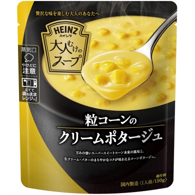 
                  ハインツ 大人むけのスープ 粒コーンのクリームポタージュ 150g×10個 HEINZ コーンスープ【1754641】
                