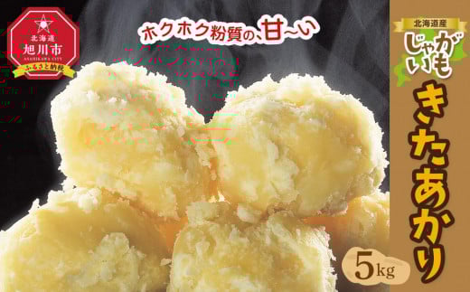【先行予約】北海道産じゃがいも（北あかり）5kg（2025年9月中旬から発送開始予定）【 じゃがいも ジャガイモ いも 芋 ポテト 旭川 北海道 野菜 人気 】_00416