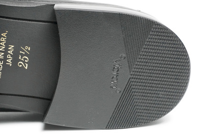 Coshaer 革靴 ローファー マッケイ製法 Vibram  日本製 ファッション 靴 ブラック メンズ インソール CS1320 Suffle 25.0cm