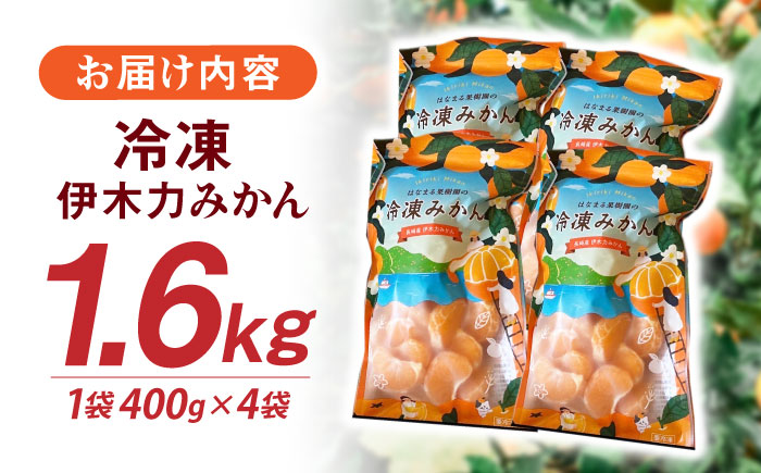 【先行予約】冷凍 伊木力みかん 4袋セット / みかん ミカン 蜜柑 冷凍みかん 伊木力みかん 果物 フルーツ 冷凍 / 諫早市 / 山野果樹園 [AHCF006]