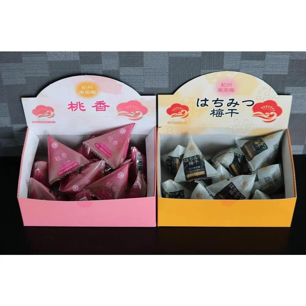 紀州南高梅 はちみつ梅干＆桃の梅干（テトラピロー）各12個入り【US11】