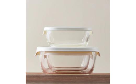 HARIO 耐熱ガラス製保存容器3個セット［KST-2012-OW］ ※離島への配送不可｜ハリオ おしゃれ シンプル スタイリッシュ かわいい 耐熱 ガラス 食器 器 保存容器 日用品 キッチン用品 
