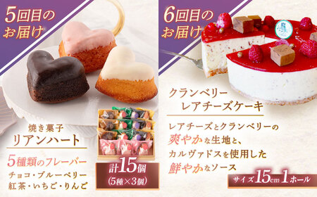 【6回定期便】焼き菓子・ケーキ贅沢6種お届け便[OAD026] スイーツ定期便